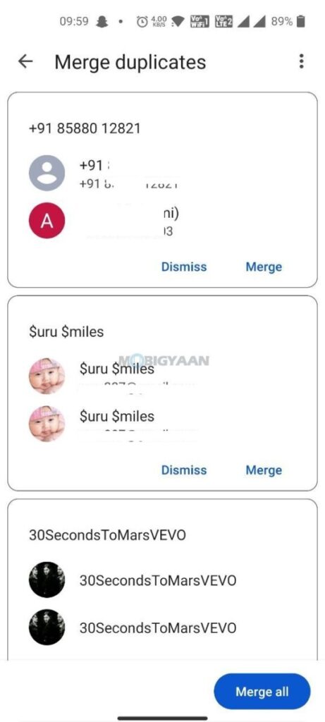 How to merge duplicate contacts on your Android smartphone 4