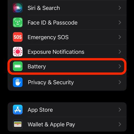 Apple iPhone Battery Percentage iOS 16