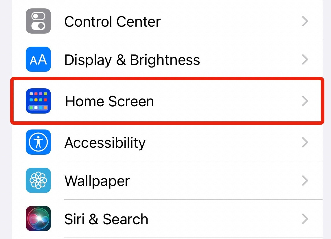 Disable Home Screen Search Button on Apple iPhone