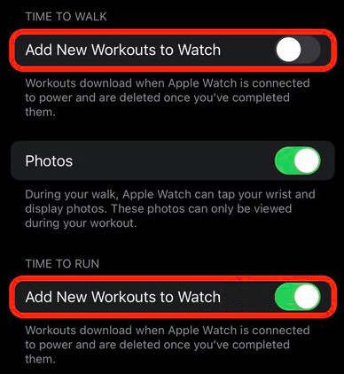 Apple Watch Audiotraining deaktivieren Apple Fitness+
