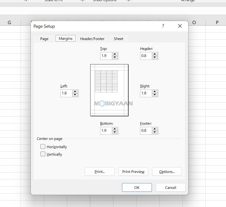 How To Adjust Page Margins In Microsoft Excel For Printing 3