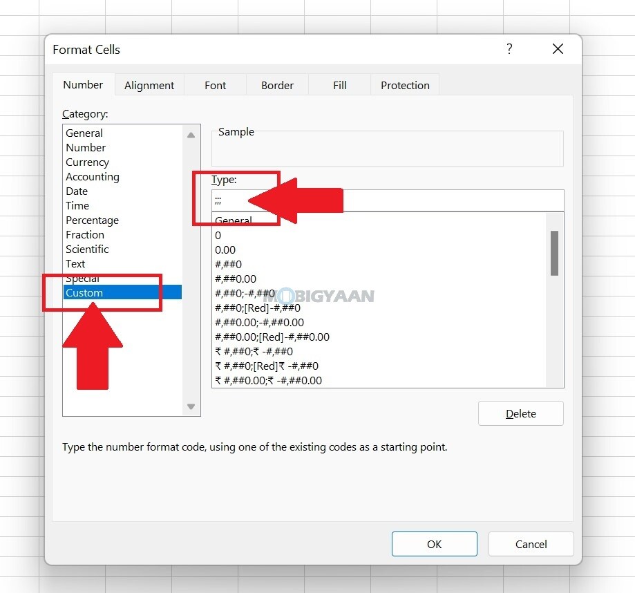 How to hide cell data in Microsoft Excel 2
