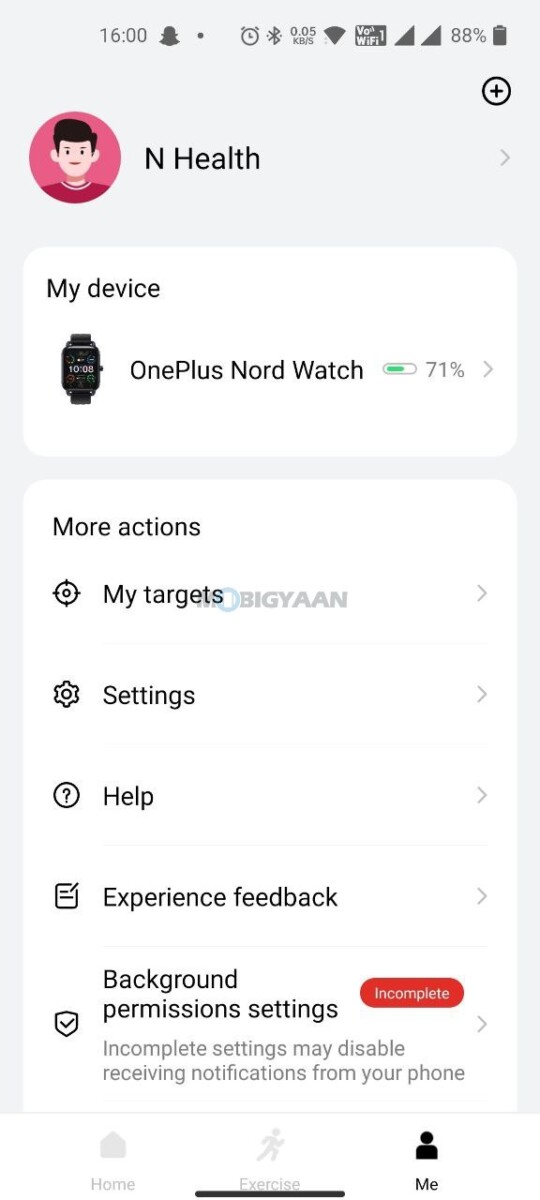 OnePlus Nord Watch Review N Health App 1