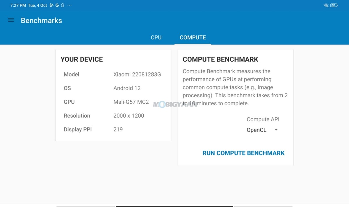 Redmi Pad Review Performance Benchmarks 8