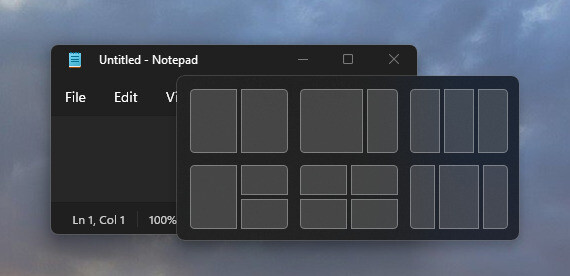 Windows 11 Snap Layout