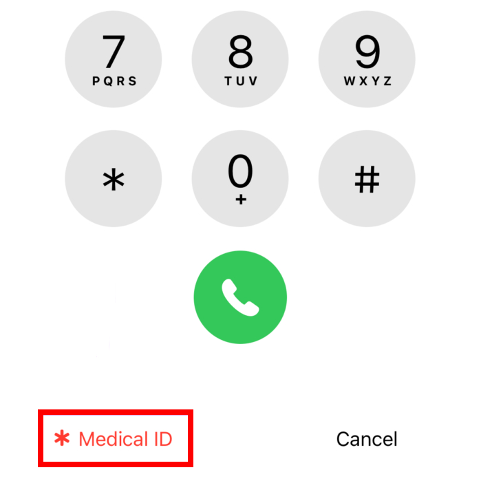 Access Medical ID from Apple iPhone Lock Screen