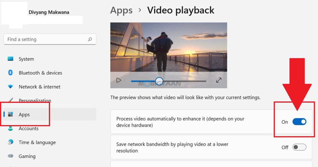 How to enhance video playback quality in Windows 11