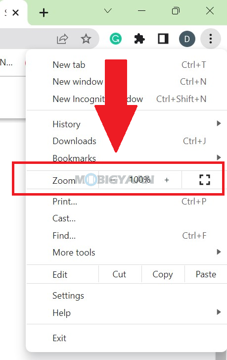 How to set default zoom in Google Chrome Windows 11 5