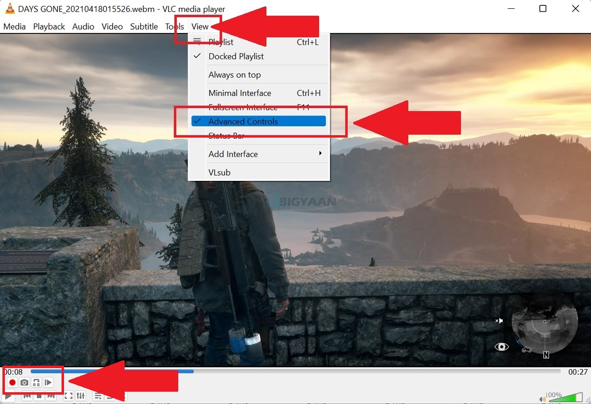 How to take screenshots of videos in VLC player