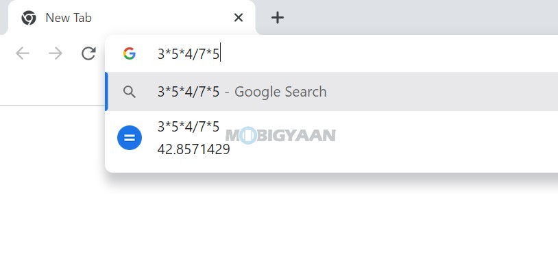 How to use Google Chrome as a calculator