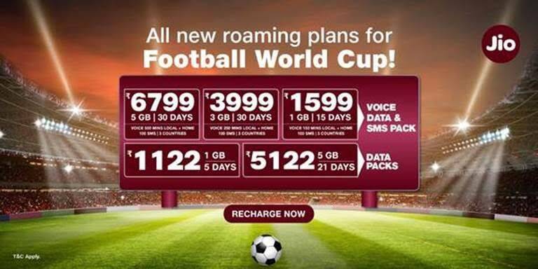 Reliance Jio Fifa World Cup plans