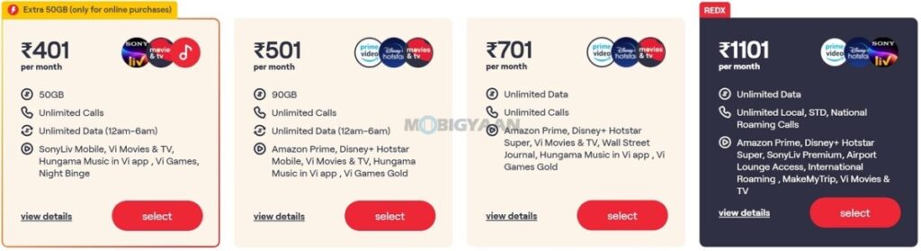 VI Max Postpaid Plans 1