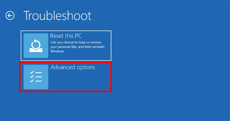 BIOS Settings from Windows Recovery Environment (WinRE)