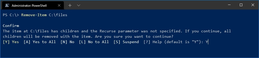 Remove Folder in Windows 11 using PowerShell