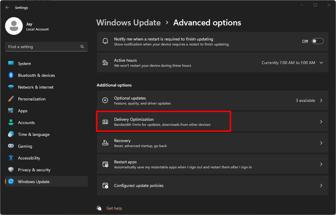 Windows 11 Update Bandwidth Check