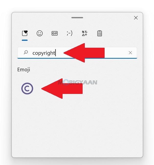 copyright symbol on a word document windows 11 4