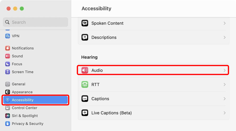 Enable Background Ambient Noise on Mac