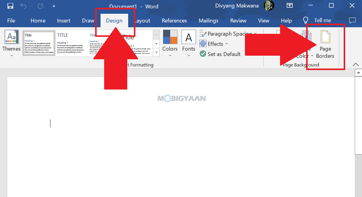 How to remove Borders in Microsoft Word 2