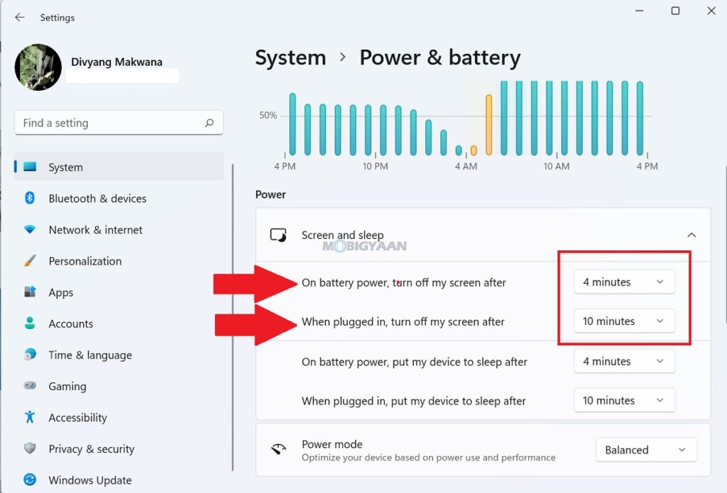 How to set lock screen timeout in Windows 11