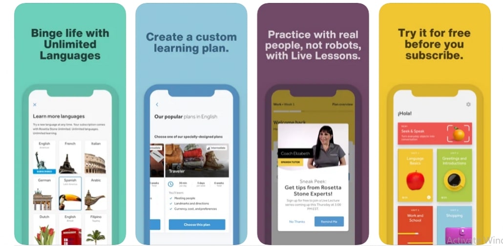 Rosetta Stone Language Learning App