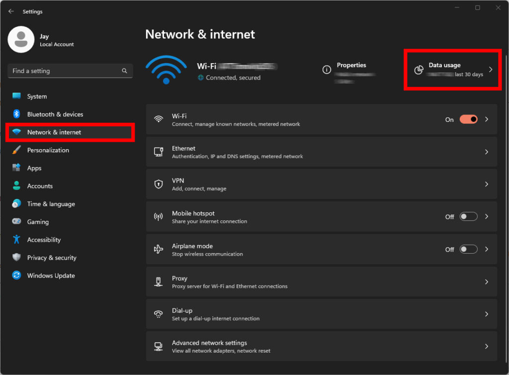 how to check network activity windows 11