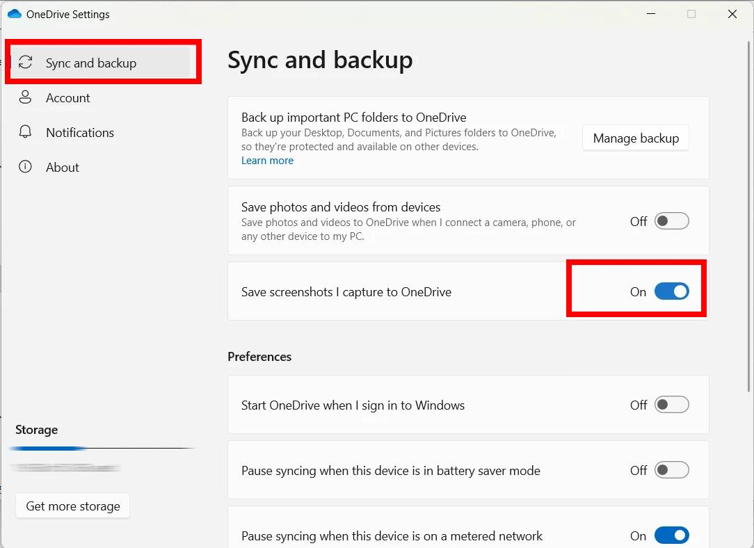 Windows 11 Auto Upload Screenshots to OneDrive