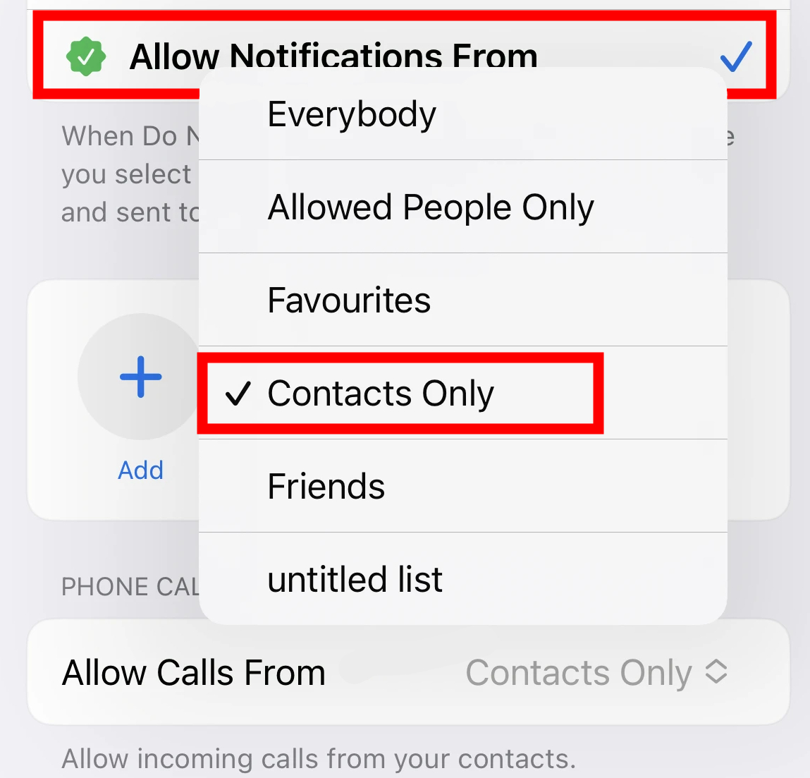 Silence Unknown Callers in iPhone