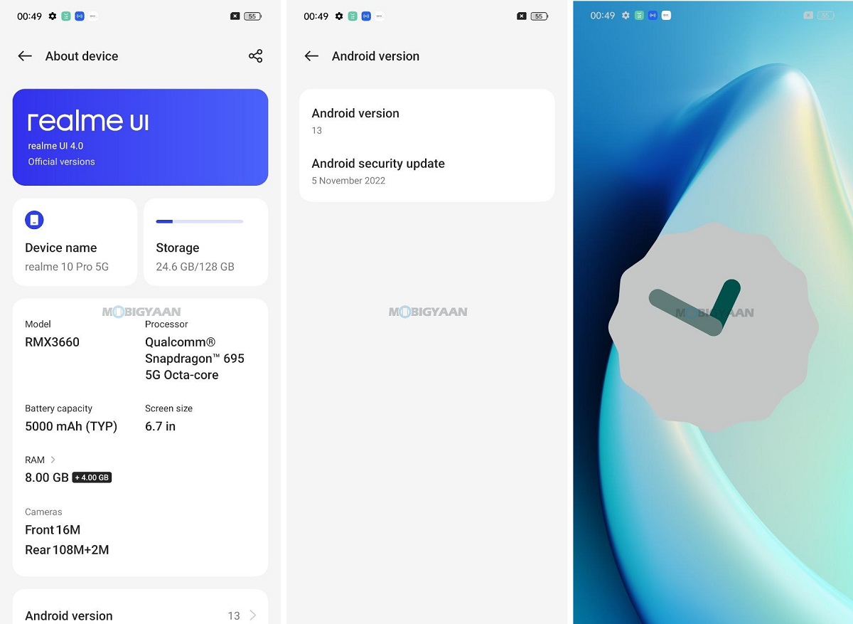 realme 10 Pro Software UI Android 13 realme UI 4.0 5