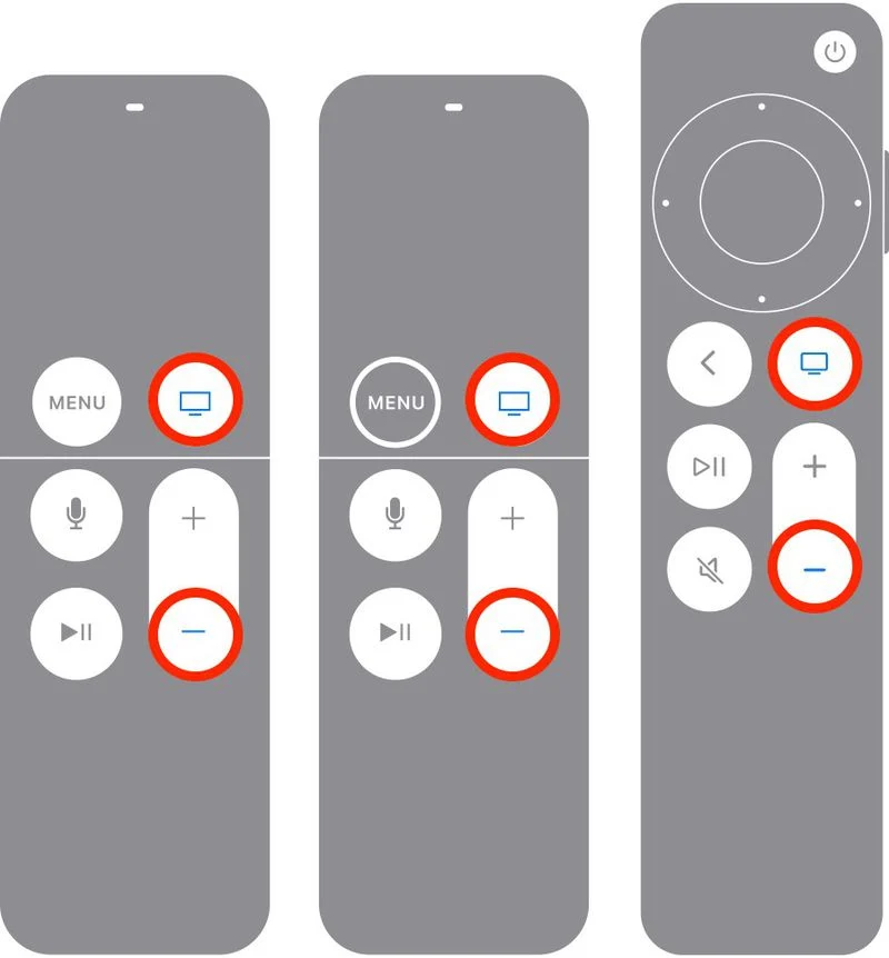 Apple TV Remote or Siri Remote Restart