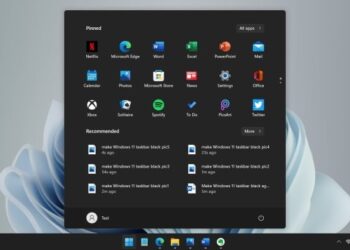 Windows 11 Black Taskbar