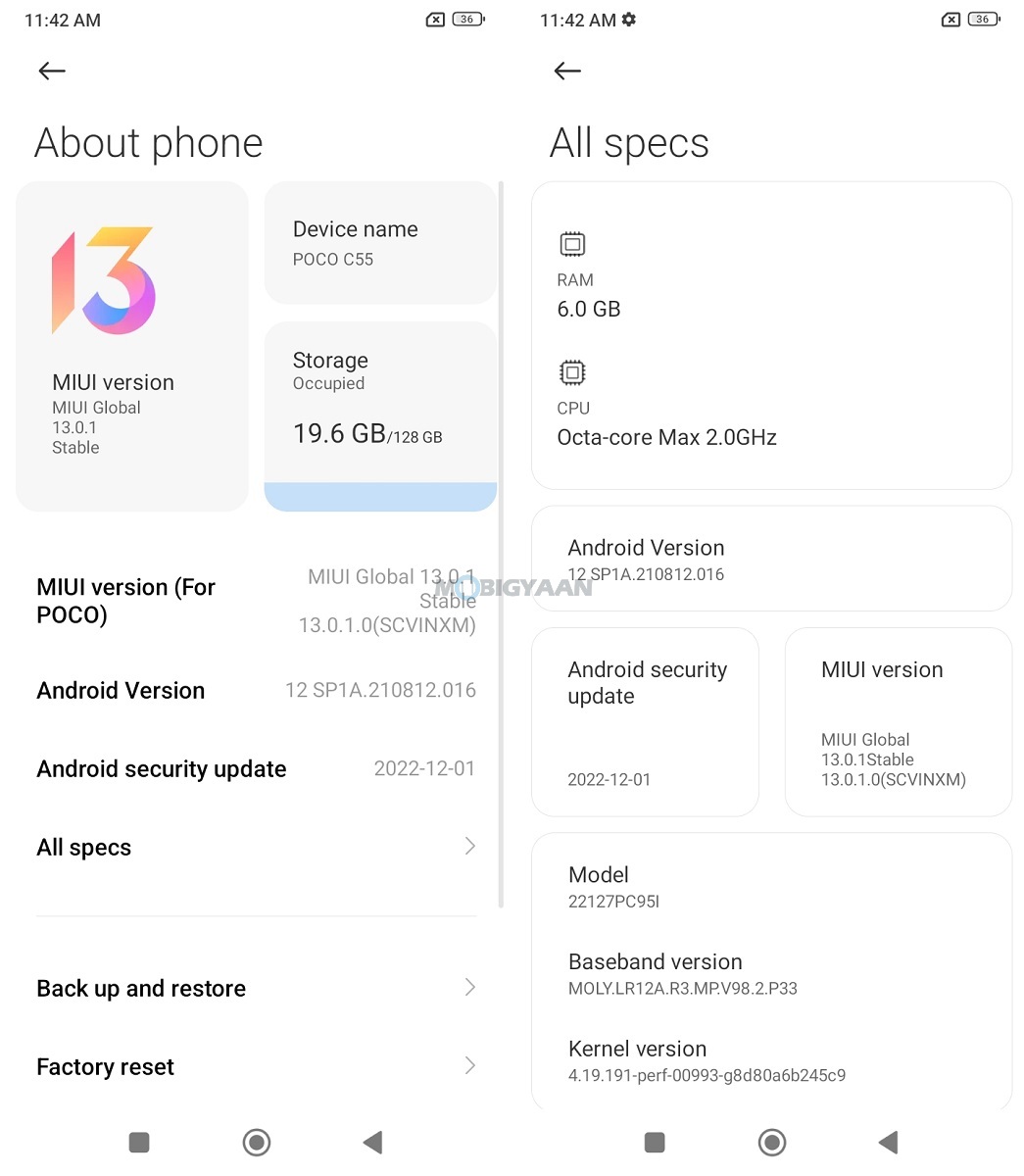 POCO C55 Review MIUI 13 For POCO Android 12 3