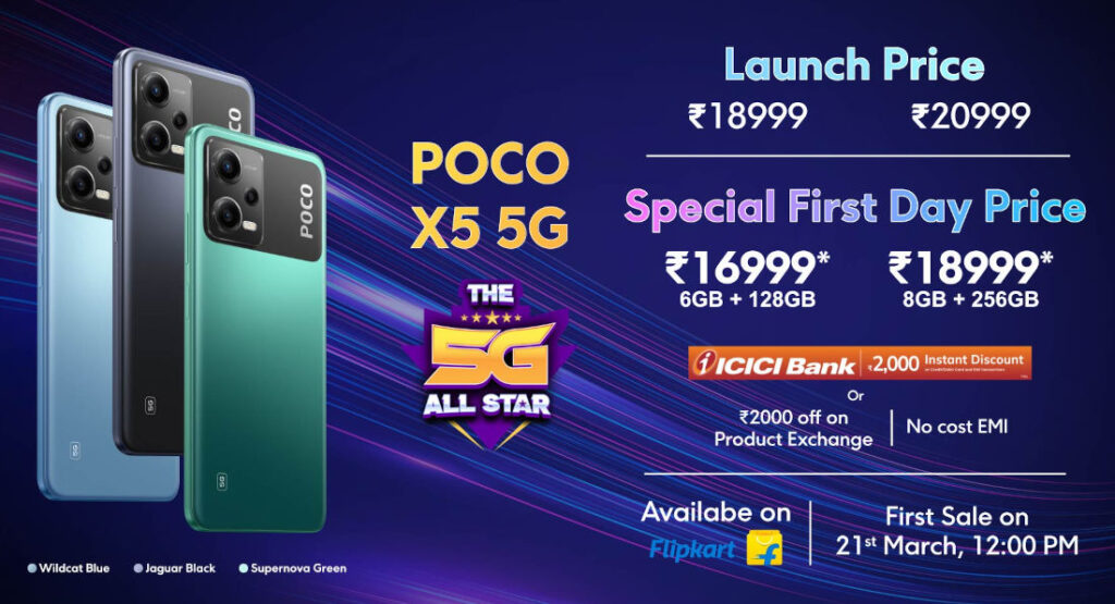 POCO X5 5G India Launch Offers