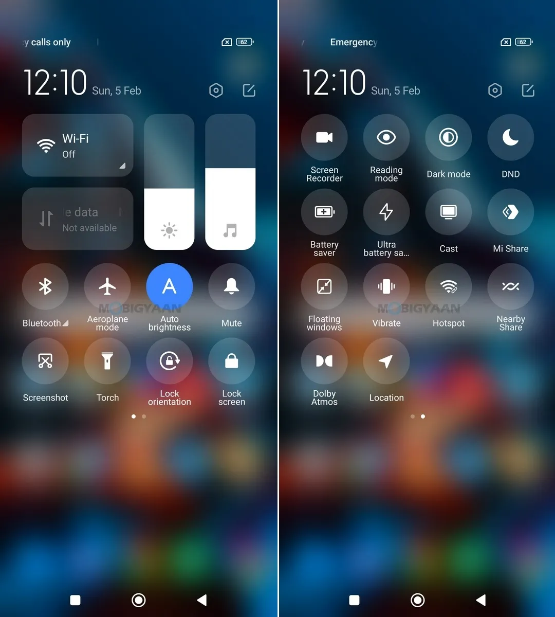 POCO X5 Pro 5G Review MIUI 14 Control Center