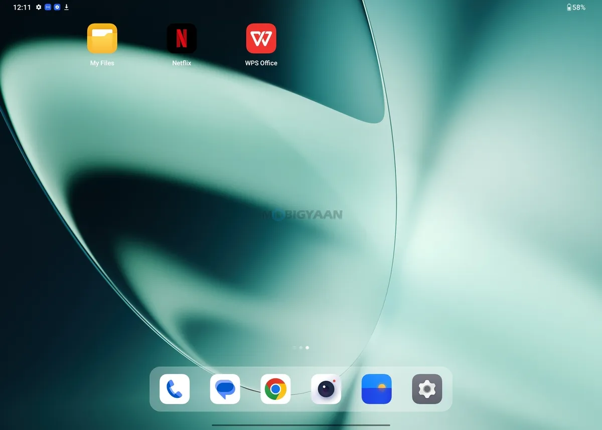 OnePlus Pad Review Tablet OxygenOS 13.1 Homescreen 2