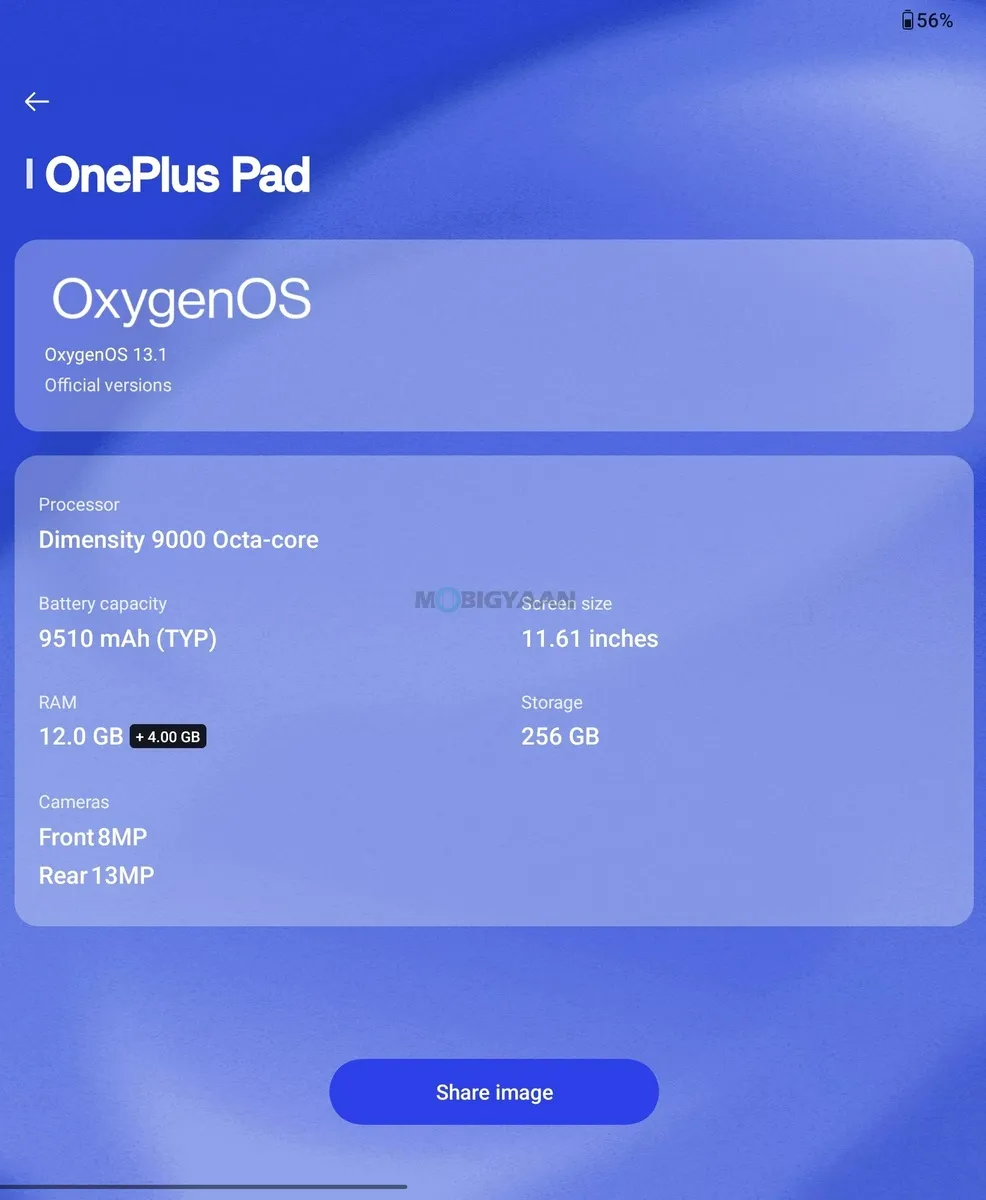 OnePlus Pad Review Tablet OxygenOS 13.1 Specifications