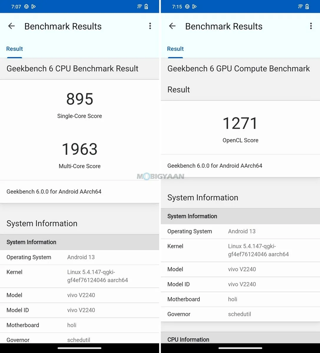 vivo T2 5G Review FunTouch OS 13 Geekbench 6 Benchmarks 2