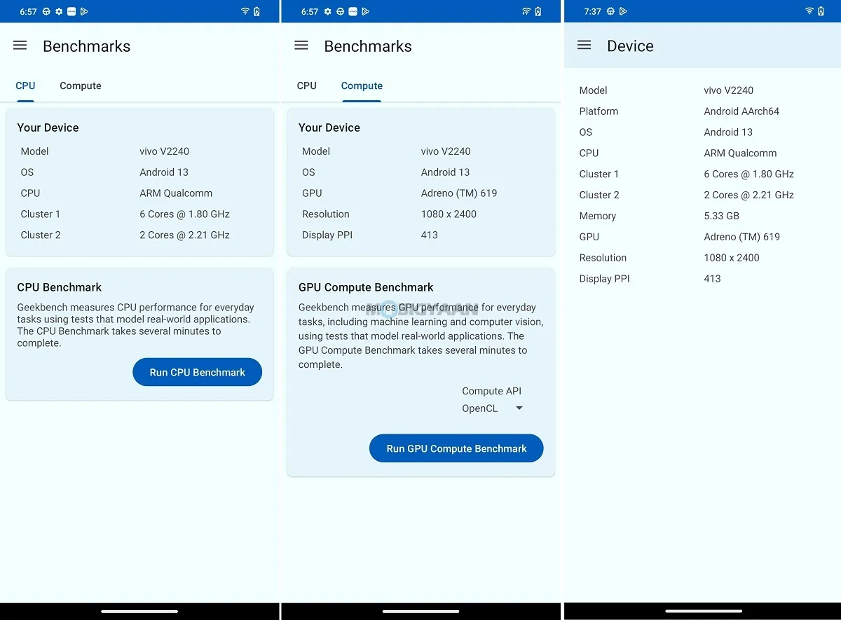 vivo T2 5G Review FunTouch OS 13 Geekbench 6 Benchmarks