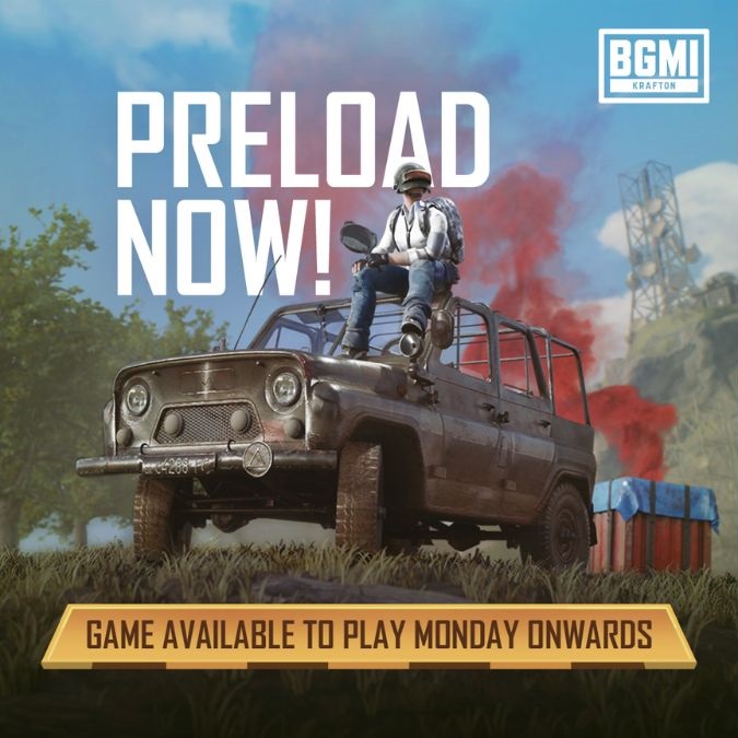 BGMI Pre load Download India