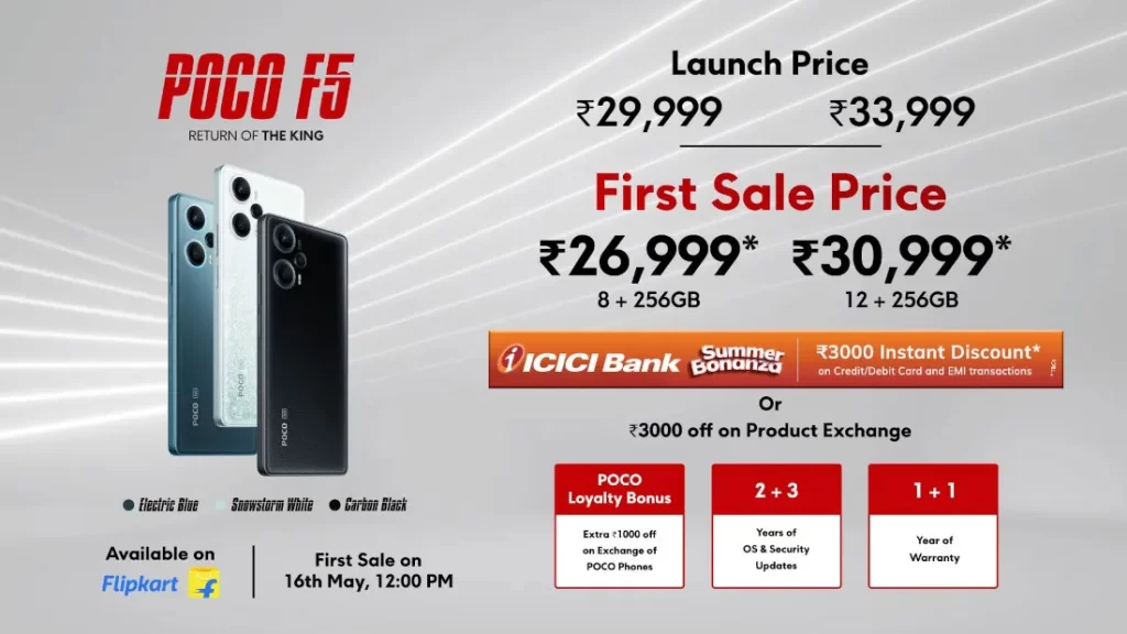 POCO F5 5G India - Price