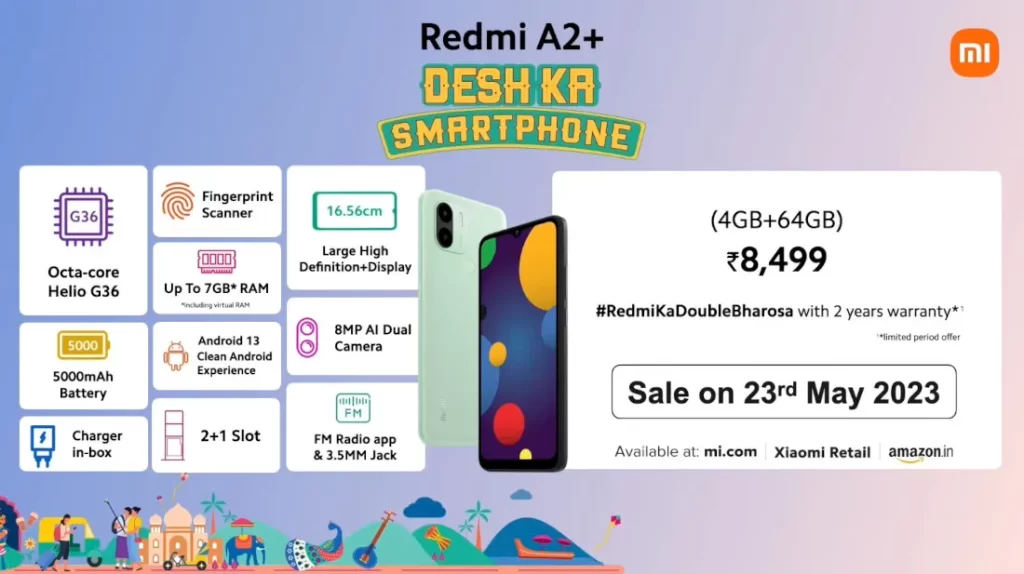 Redmi A2+ India Price
