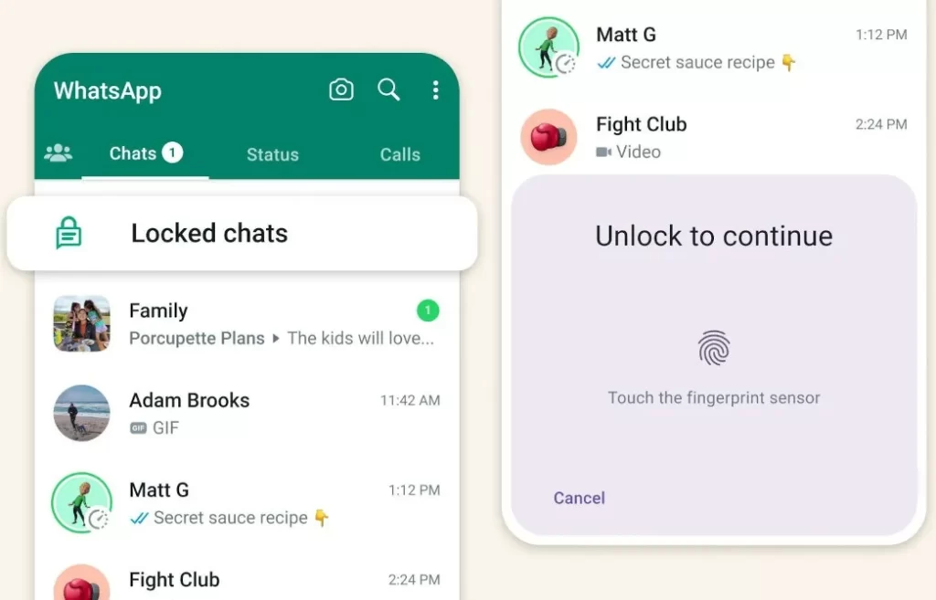 WhatsApp Chat Lock feature