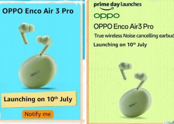 OPPO Enco Air3 Pro with ANC set to launch in India on 10th July