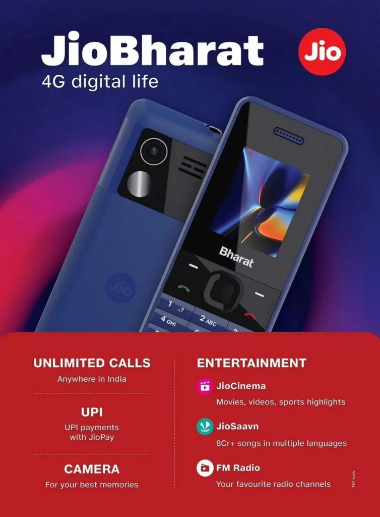 JioBharat 4G Phone India 2