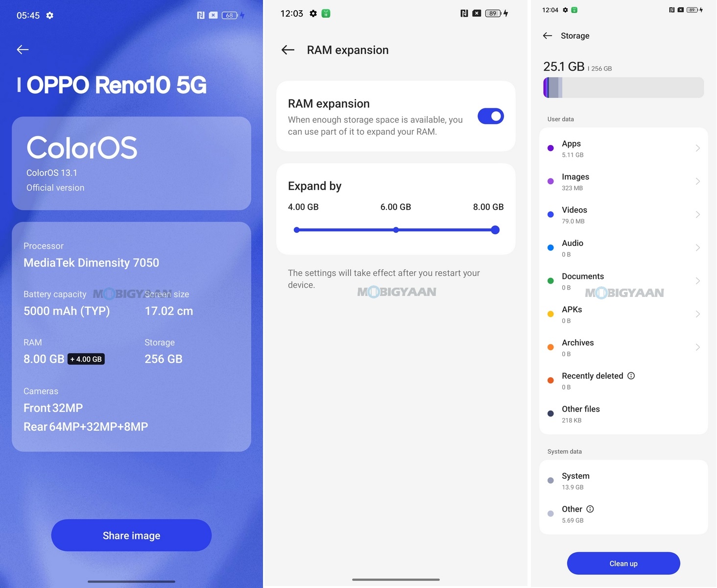 OPPO Reno10 5G Review ColorOS 13.1 About Specs RAM Storage