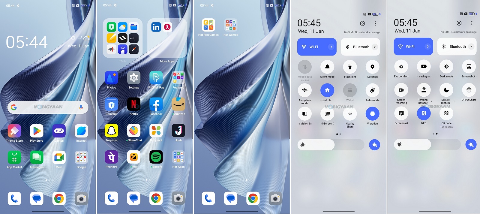 OPPO Reno10 5G Review ColorOS 13.1 Homescreen