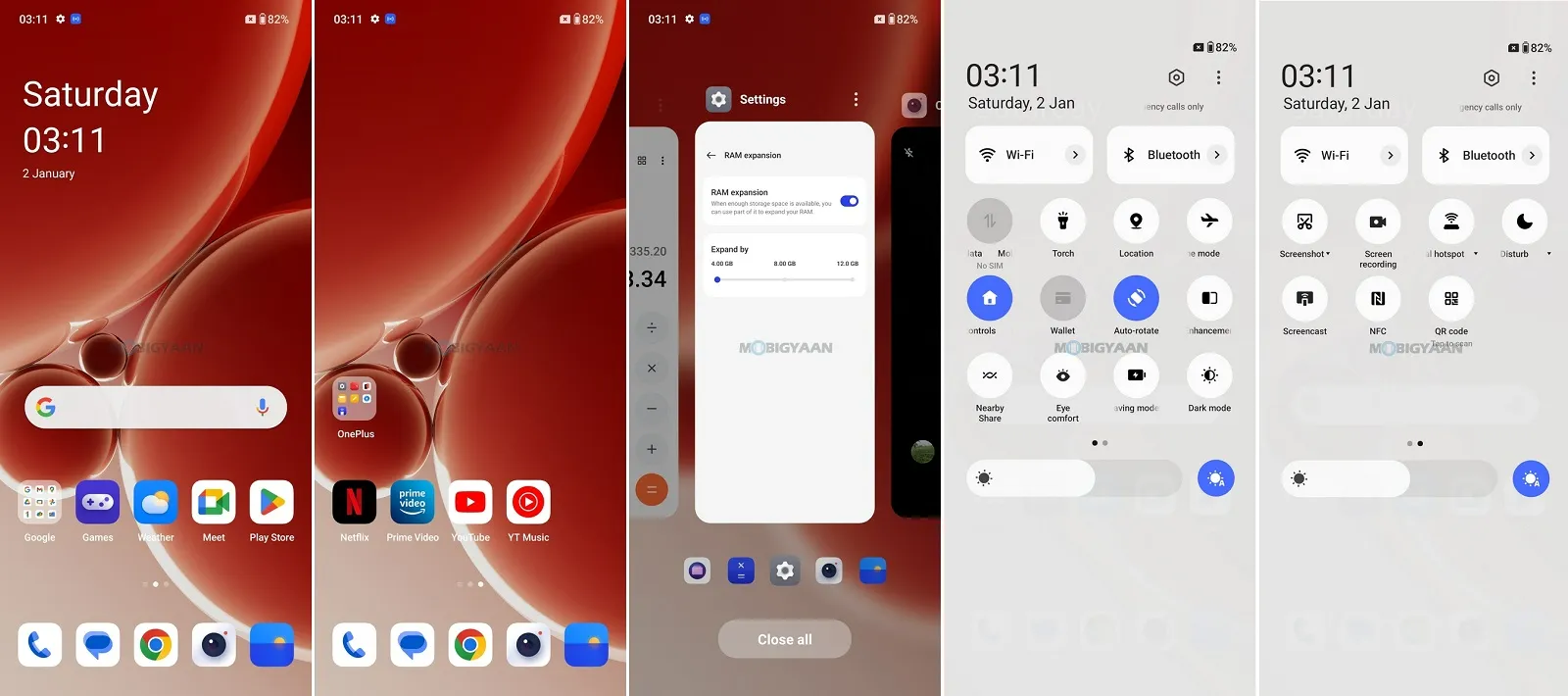 OnePlus Nord 3 5G Review OxygenOS 13.1 Homescreen