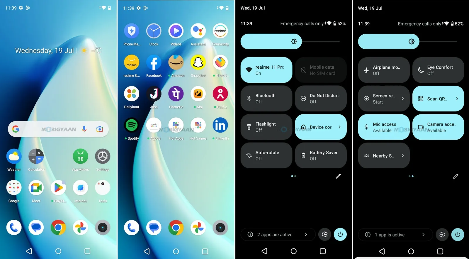 realme C53 Review realme UI T Edition Android 13 Homescreen