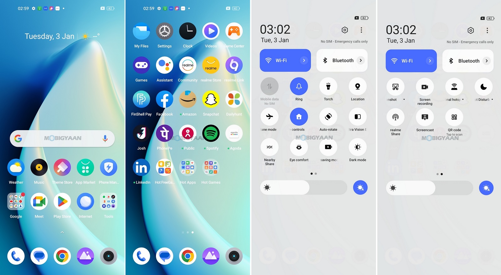 realme narzo 60 5G Review realme UI 4.0 Android 13 Homescreen Layout 1
