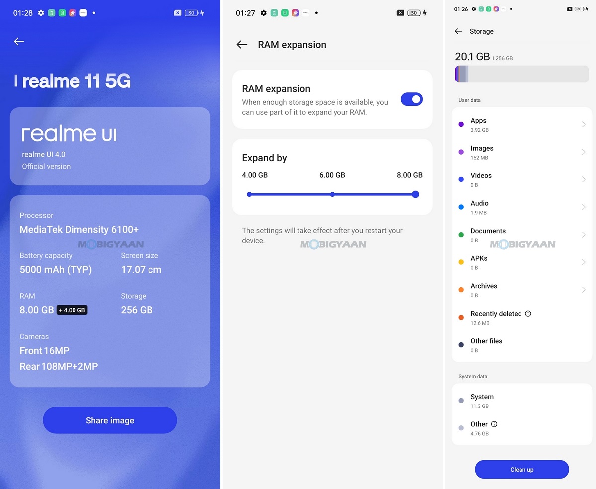 realme 11 5G Review realme UI 4.0 Android 13 About Specs