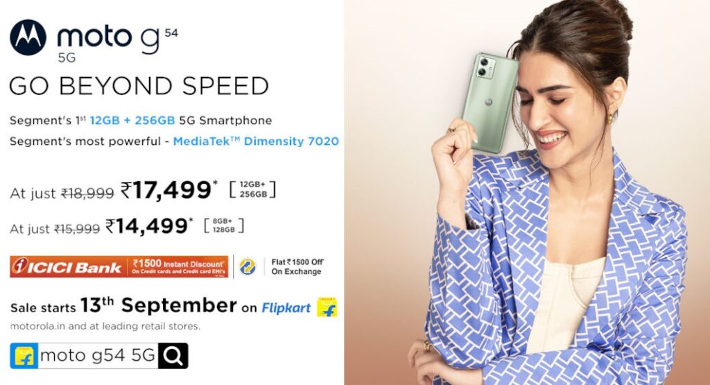 moto g54 5G India Price